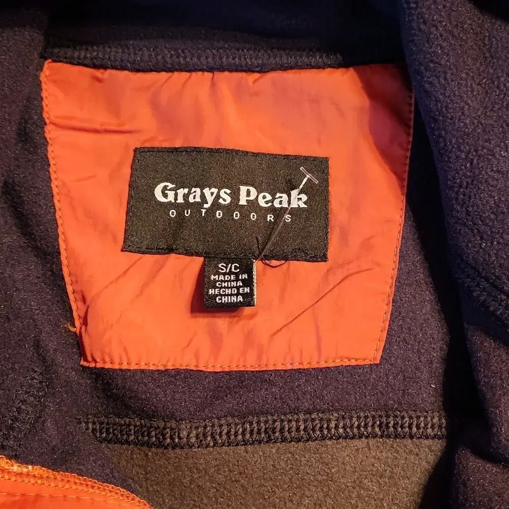 Grays Peak REI Zip Up Fleece Outdoor Activewear Sweater Small, Evergreen & Black